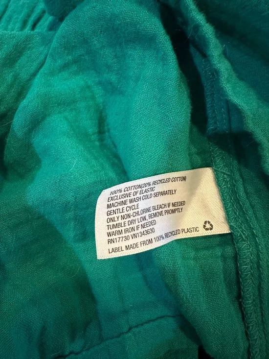 Universal Thread Green Tiered Button Front Summer Dress with Pockets Size XL - Picture 5 of 5